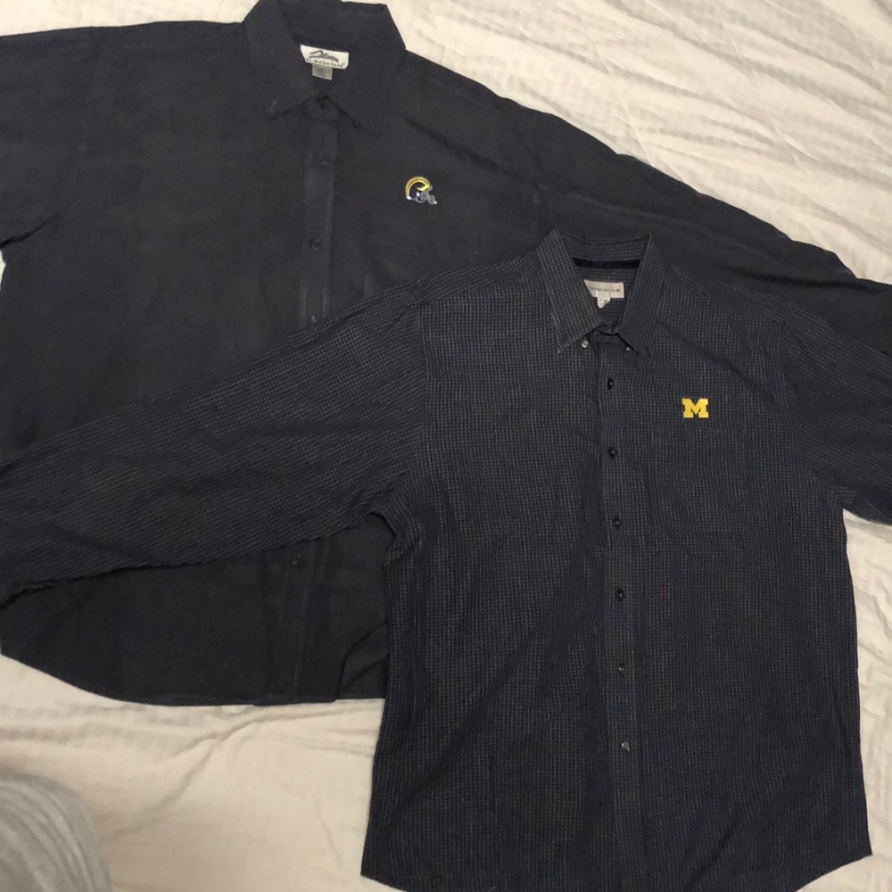 Two (2) U of M dress shirts